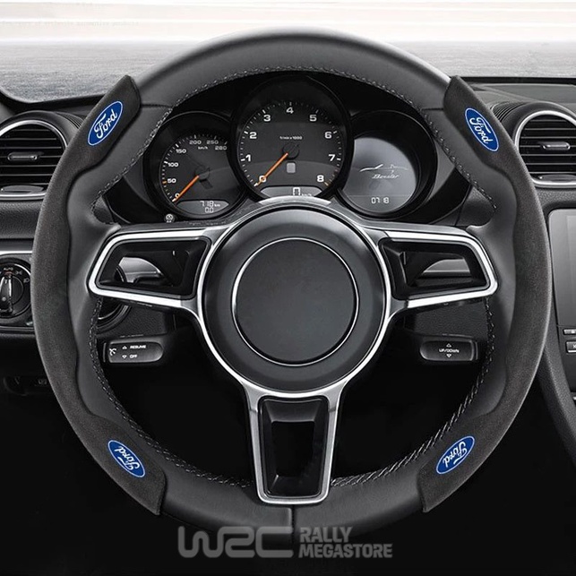 COUVRE VOLANT NOIR POUR VOITURE FORD